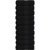 Ručnici za goste FROGN 10 kom. Crni 30x50 cm 360 g/m² | shoptok.hr