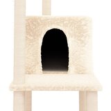  Penjalica za mačke sa stupovima za grebanje krem 144,5 cm | shoptok.hr