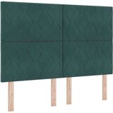vidaXL Krevet sa uzglavljem i madracem tamno zelena 140x190 cm baršun | shoptok.hr