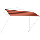  Tenda na uvlačenje 400 x 150 cm narančasto-smeđa | shoptok.hr