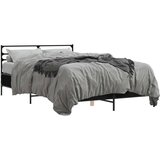  Okvir za krevet crni 140x190 cm konstruirano drvo i metal | shoptok.hr