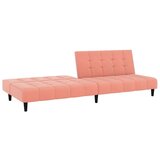  Kavč dvosed z ležiščem roza žamet, (21038213) | Shoptok.si