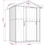  Vrtno spremište sivo 126 x 97,5 x 177 cm od pocinčanog čelika | shoptok.hr