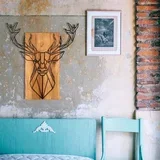zidna dekoracija Deer, 61x66cm