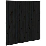  Zidno uzglavlje crni 108x3x110 cm od masivne borovine | shoptok.hr