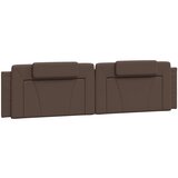 Maison Chic posteljno vzglavje - vzglavna omarica - vzglavna stranica rjava 200 cm umetno usnje, (21704024) Cene
