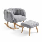 Atelier Del Sofa fotelja i tabure lotus grey | Eponuda.com