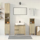  3-dijelni set kupaonskog namještaja boja hrasta sonome drveni | shoptok.hr