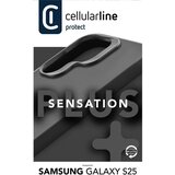 Cellular Line Sensation Plus Galaxy S25 SENSPLUSGALS25K Zadnji pokrovcek, crna | Shoptok.si