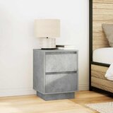  Noćni ormarići s LED svjetlima 2 kom boja betona 38x34x50 cm | shoptok.hr