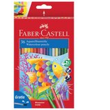  BOJE DRVENE-VODENE 36BOJE PLUS KIST PLUS ŠILJILO AQUARELL FABER CASTELL 114437 BLISTER | shoptok.hr