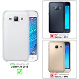 Cadorabo Samsung Galaxy J1 2015 v klasična rožnata zlata - Zaščitni ovitek z magnetnim zapiranjem, stoječo funkcijo in režo za kartice, (20551409) | Shoptok.si