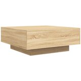  Stolić za kavu s LED svjetlima boja hrasta sonome 80x80x31 cm | shoptok.hr