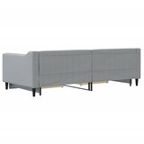  Dnevni krevet na razvlačenje svjetlosivi 90 x 200 cm od tkanine | shoptok.hr