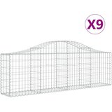  Lučne gabionske košare 9 kom 200x30x60/80 cm pocinčano željezo | Eponuda.com