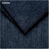 MID.YOU OBLAZINJENA POSTELJA 140 cm x 200 cm , les, tekstil, leseni material temno modra | Shoptok.si