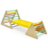  3 v 1 komplet plezalnih igrač za malčke, plezalni trikotnik & lestev & tobogan - barvit | Shoptok.si