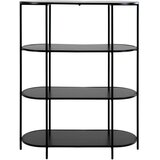House Nordic Crna polica za knjige 36x111 cm Vita - Cijene
