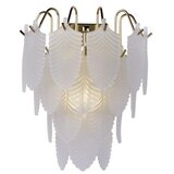 Searchlight 48910-1SB - zidna svetiljka feather 1xE14/60W/230V | Eponuda.com