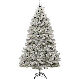vidaXL Umjetno božićno drvce Zelena i bijela 270 cm PVC i metal | shoptok.hr