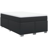 vidaXL Krevet s oprugama i madracem crni 120x190 cm od umjetne kože | shoptok.hr