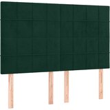 box spring s madracem LED tamnozeleni 140x190 cm baršun | shoptok.hr