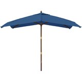  Vrtni suncobran s drvenim stupom azurnoplavi 300 x 300 x 273 cm | Eponuda.ba