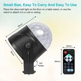 URAQT 2x RGB LED disco krogla z daljincem | Shoptok.si