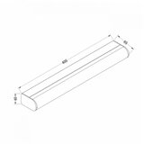 Vesta 597 ZIDNA LAMPA LED 9W 4200K SIVA