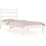  Okvir za krevet od masivne borovine bijeli 100 x 200 cm | shoptok.hr