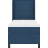 vidaXL Box spring krevet s madracem Plava 90 x 190 cm tkanina | shoptok.hr
