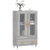  Visoka komoda siva boja hrasta 69,5x31x115 cm konstruirano drvo | Eponuda.com