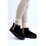 Boto Platform Snow Boots with Pattern Black Udra | Shoptok.si