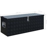  Skrinja iz aluminija 1085x370x400 mm črna - - črna - 12.65 - 2025--TOPSELLER | Shoptok.si