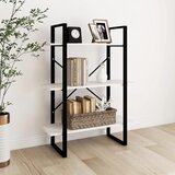 vidaXL ormarić za knjige s 3 razine bijeli 80x30x105 cm od borovine Cijene