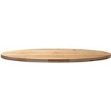 vidaXL Mizna plošča 140x60x4 cm trdna hrastovina ovalna | Shoptok.si