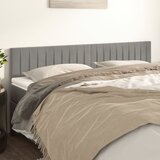  Uzglavlja svjetlosiva 160x5x78/88 cm baršunasta | shoptok.hr