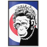 Plakat - Monkey Queen 60x90 Crni okvir | shoptok.hr