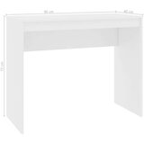 vidaXL Pisalna miza bela 90x40x72 cm iverna plošča | Shoptok.si
