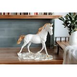 Aberto Design dekorativna figura CY0378, 30x12x43 cm, belo-zlatna boja Cene