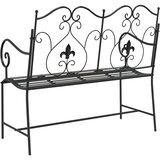  Vrtna klupa Crna 104 x 54 x 93 cm Čelik | Eponuda.com