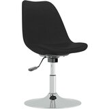  Vrtljivi jedilni stoli 4 kosi črno blago, (20699481) | Shoptok.si