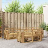  Set vanjskih sofa 7 pcs Bijela 251 x 132,5 x 73 cm | shoptok.hr
