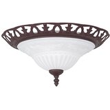 Trio Leuchten Tamno smeđa stropna svjetiljka sa staklenim sjenilom ø 38 cm Rustica – | shoptok.hr
