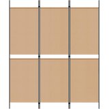  3-Panelni Pregradni Zid Bež 150 x 180 cm Tkanina | Eponuda.com