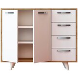 Hanah home waga oakwhite multi purpose cabinet Cene