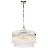  Endon 104112 - Luster na lancu MARIETTA 5xE14/7W/230V sjajni hrom/prozirno staklo | Eponuda.com
