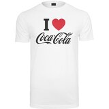 Merchcode Men's T-shirt I Love Coca Cola white | Shoptok.si