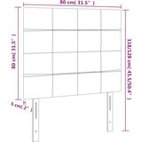  Uzglavlje Crno 80x5x118/128 cm Baršunasto | shoptok.hr