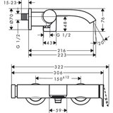 Hansgrohe vivenis slavina za kadu crna mat 75420670 | ePonuda.com